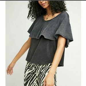 NWT Free People girl talk tee